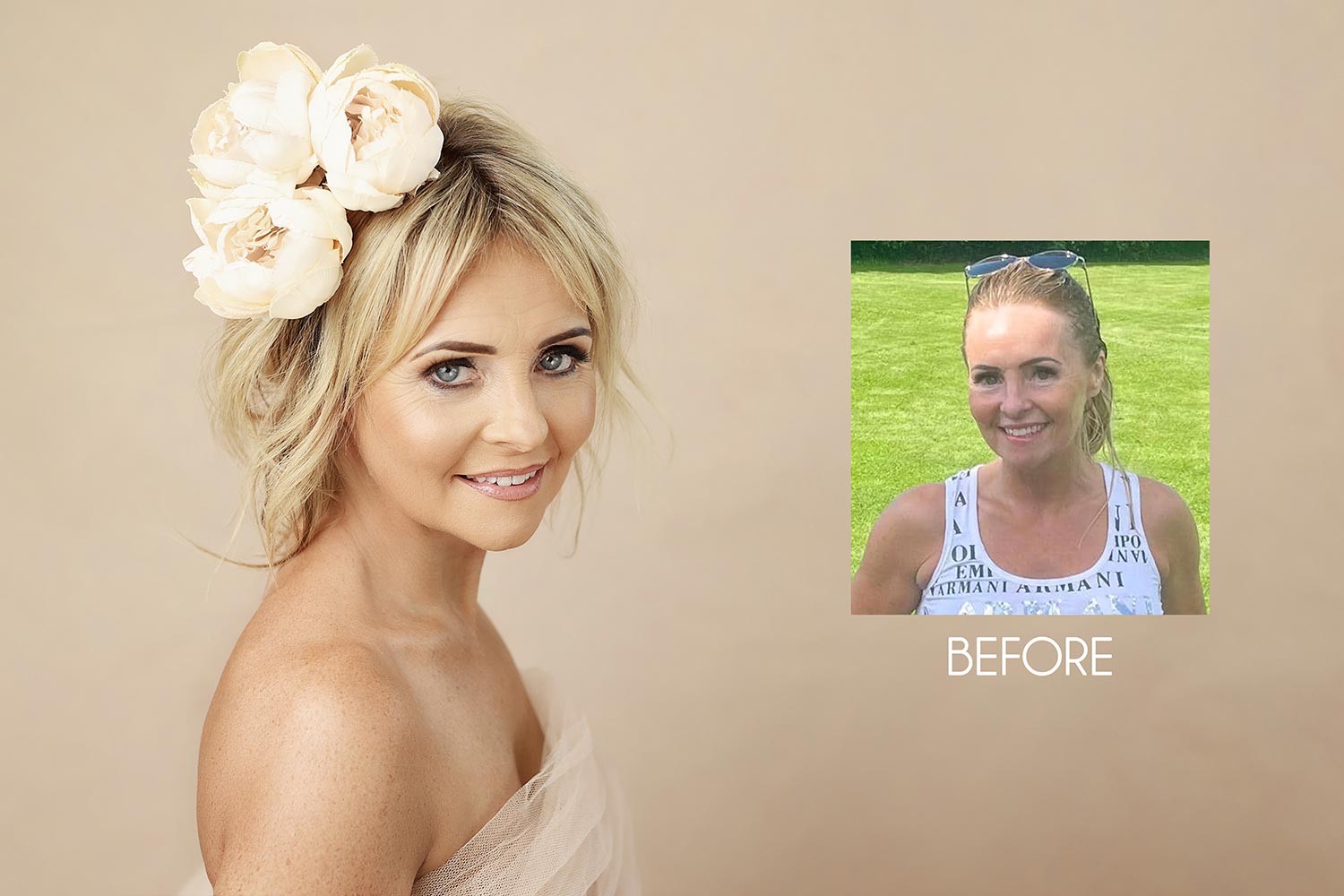 before-after makeover photoshoot by olga klofac photography mayo sligo roscommon galway leitrim athlone longford dublin